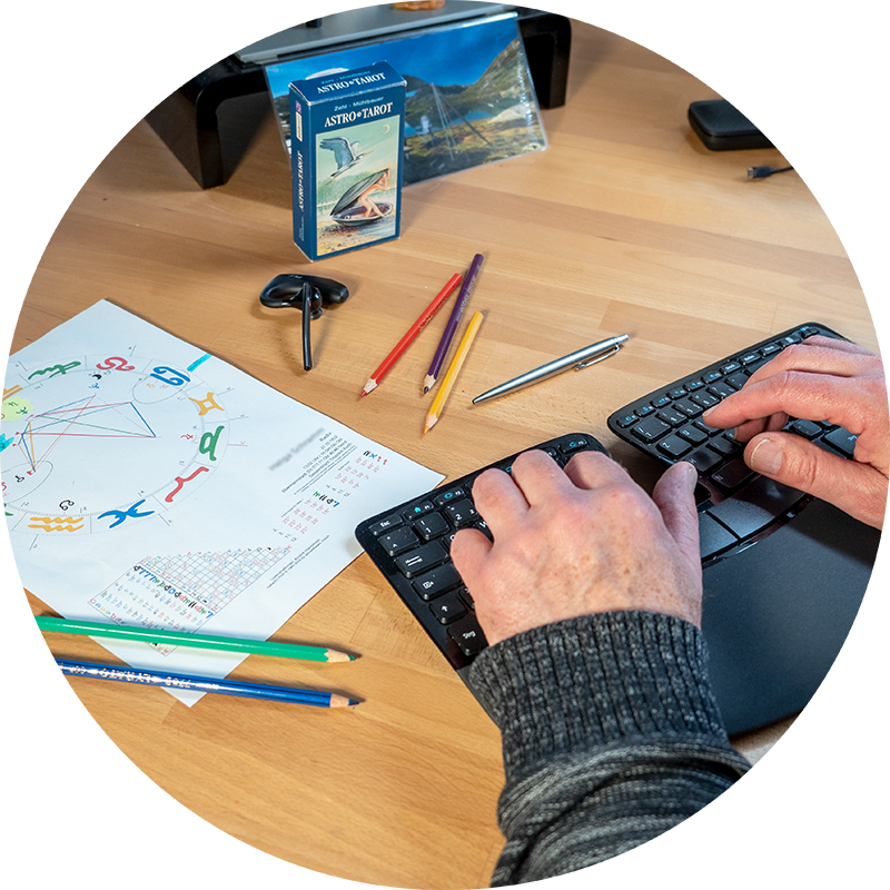 Handschriftliche Horoskopauswertung